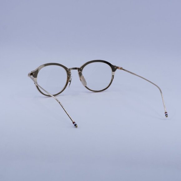 Thom Browne TB-110-C-GLD-48 Eyeglasses Gold 48mm Round Frame - Picture 10 of 11